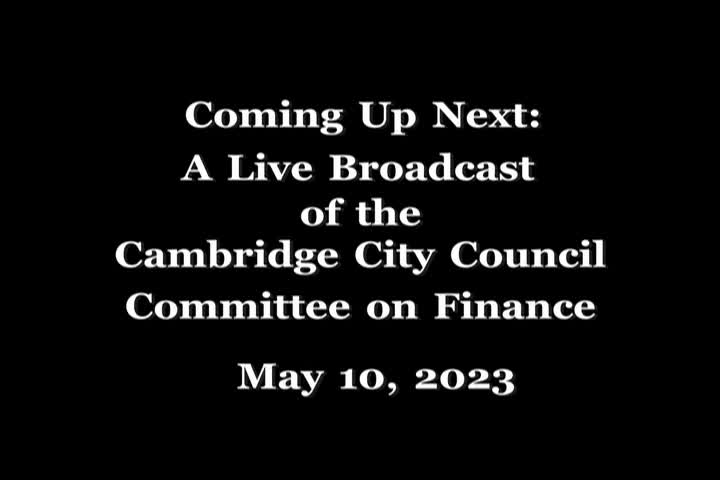 Thumbnail image for 5/10/2023 City Finance Committee & School Committee Hearing