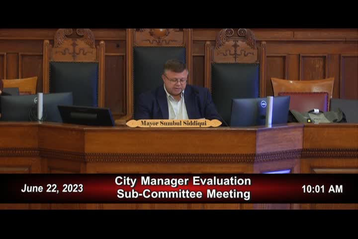 6/22/23 City Manager Evaluation Process Meeting