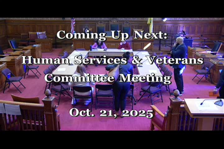 10/21/25 Human Services/Veterans Committee