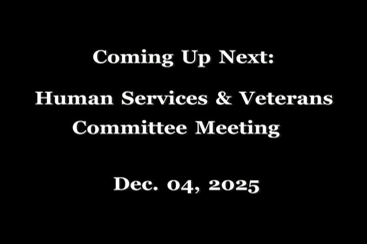 12/4/25 Human Services/Veterans Committee