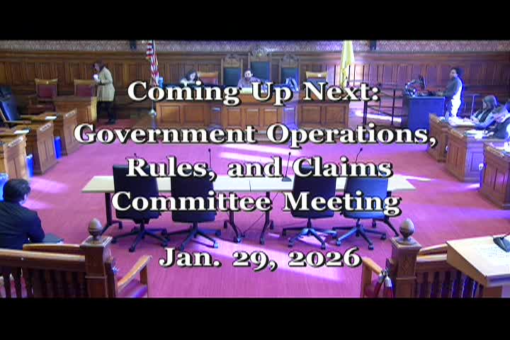 9/29/26 Government Operations Committee