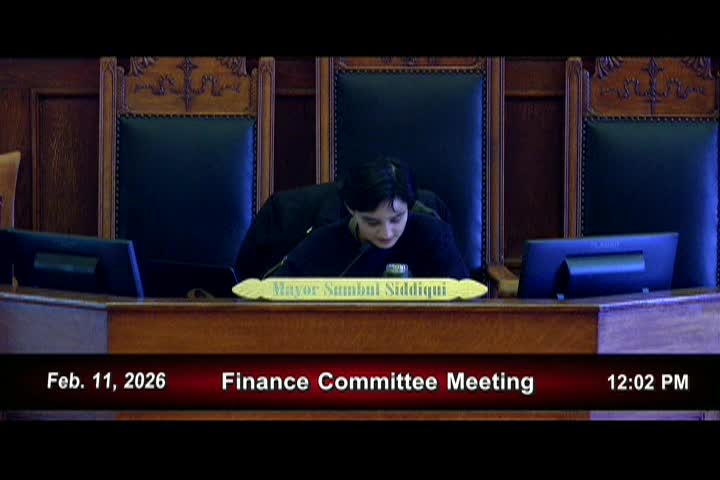2/11/26 City Finance Committee Hearing