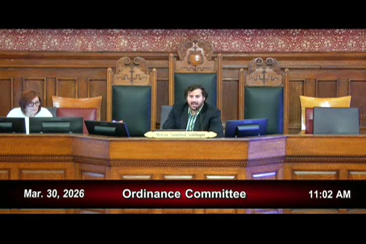 Thumbnail image for 3/30/26 Ordinance Committee Meeting