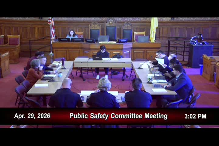 Thumbnail image for 4/29/26 Public Safety Committee Meeting