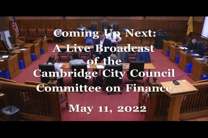 5/11/2022 City Finance Committee Hearing