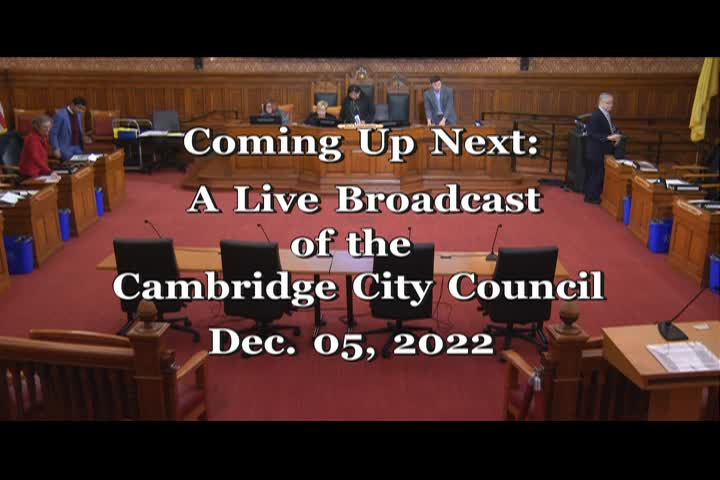 Thumbnail image for 12/5/22 City Council Meeting